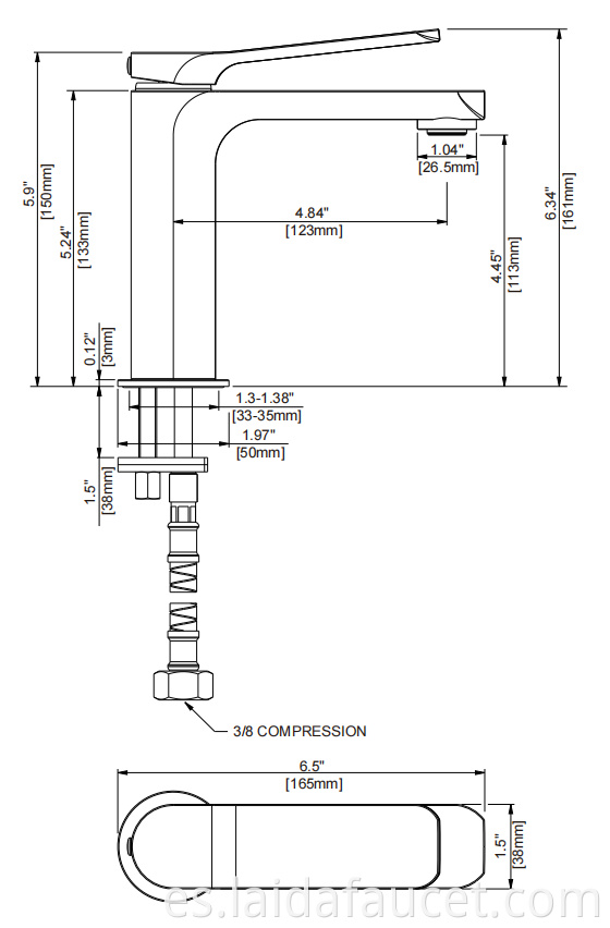 Grifo de la cuenca de latón Brass basin faucet